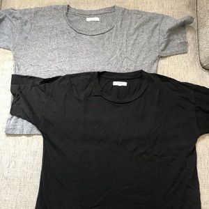 Pair of Madewell crop T-shirt’s